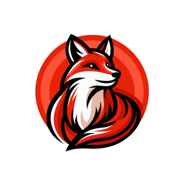 Encanto cromático Un logotipo que celebra la vivacidad del zorro