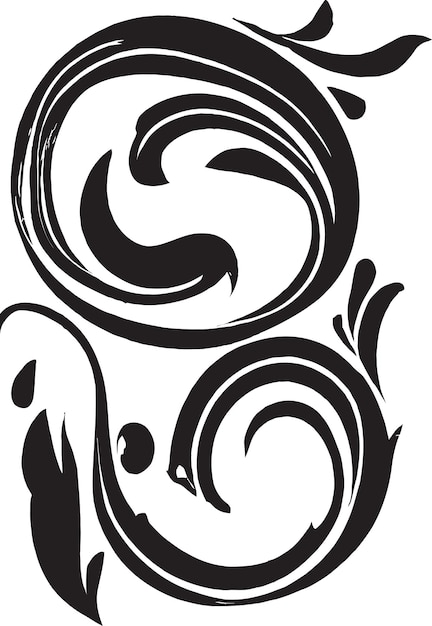 Encanto Flor Elemento Decorativo Floral Vector Icono Logotipo Diseño