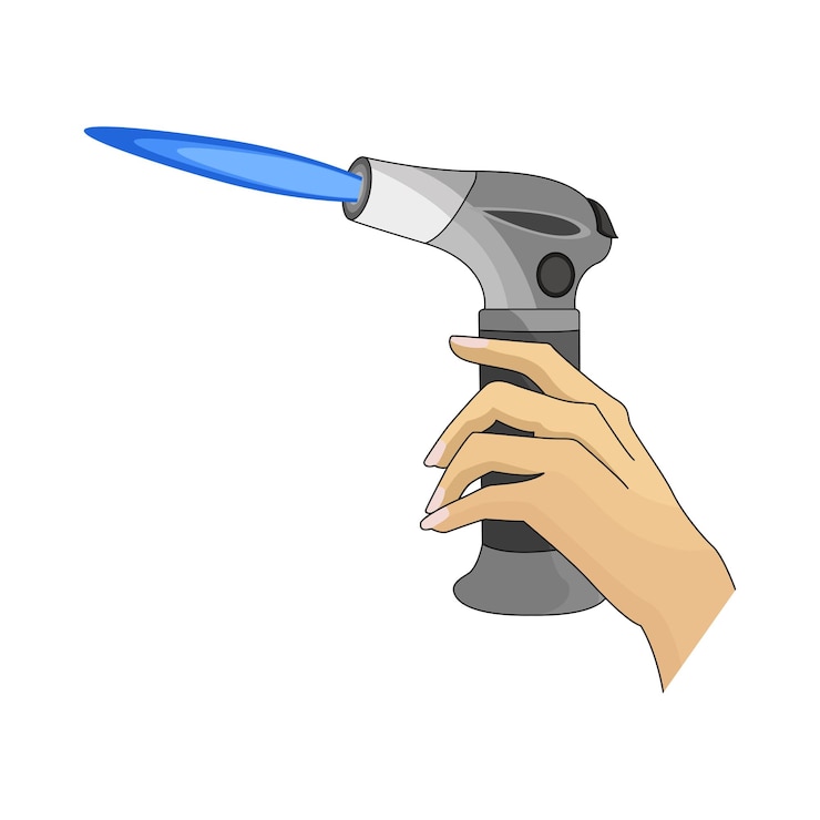 Vector encendedor de gas