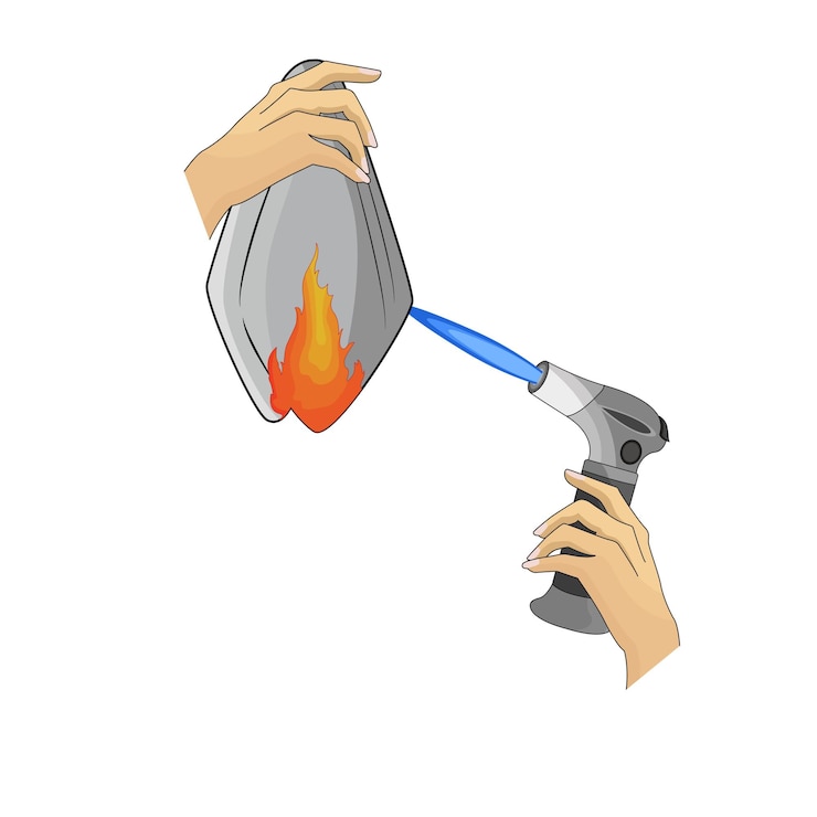 Vector encendedor de gas