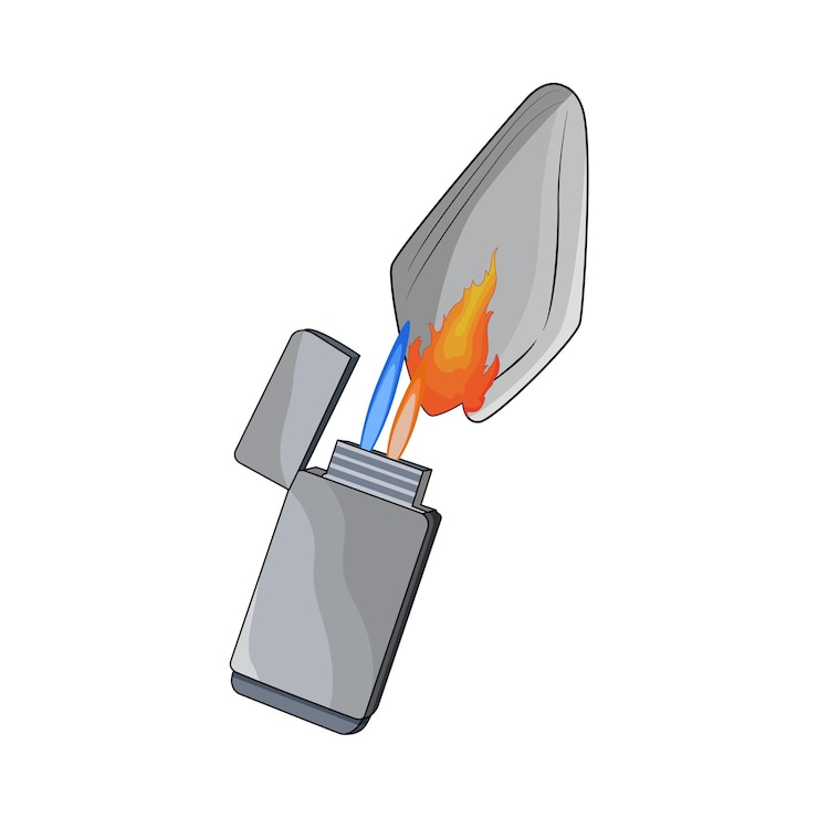 Vector encendedor de gas
