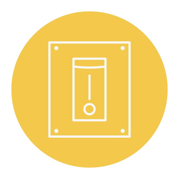 Encendido y apagado de la ilustración vectorial