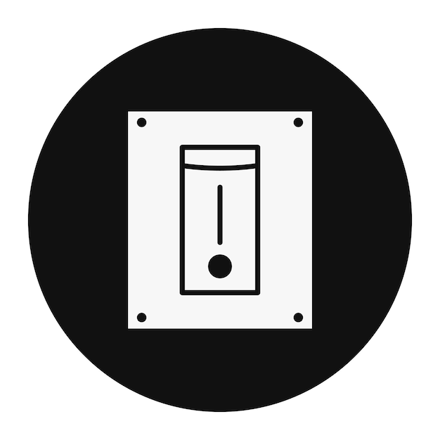 Encendido y apagado de la ilustración vectorial