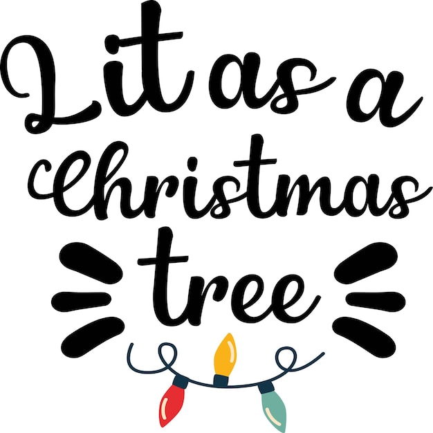 Encendido como un árbol de Navidad