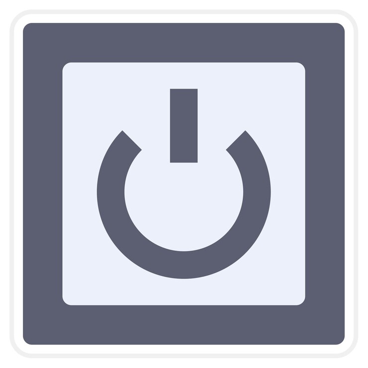 Vector encendido del icono