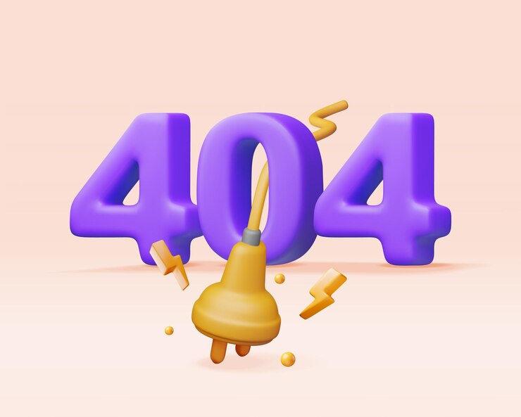 Vector enchufe eléctrico 3d con 404 dígitos