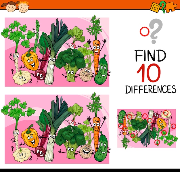 encontrar diferencias juego de dibujos animados