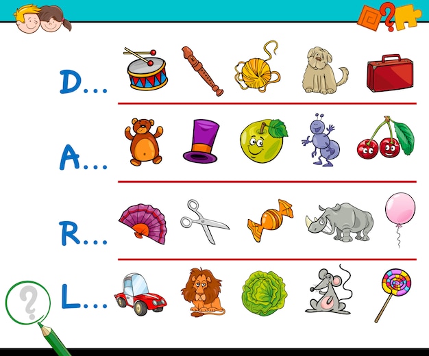 encontrar un juego educativo de imagen