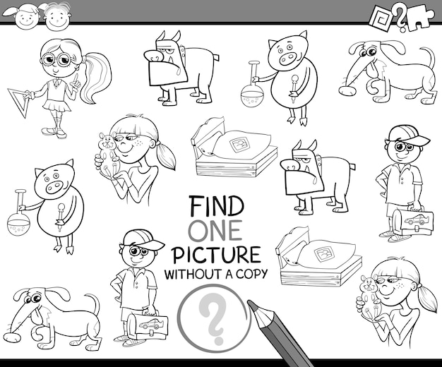 encontrar una tarea de imagen para niños