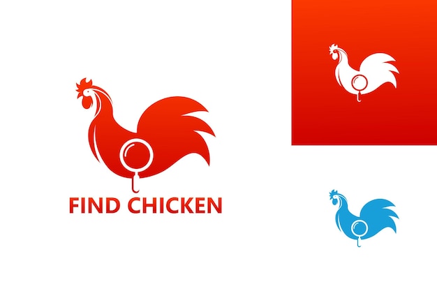 Encontrar vector de diseño de plantilla de logotipo de pollo, emblema, concepto de diseño, símbolo creativo, icono