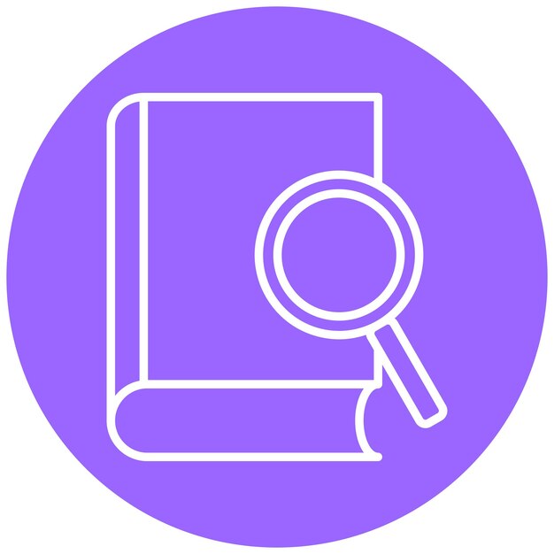 Encuentra el estilo del icono del libro