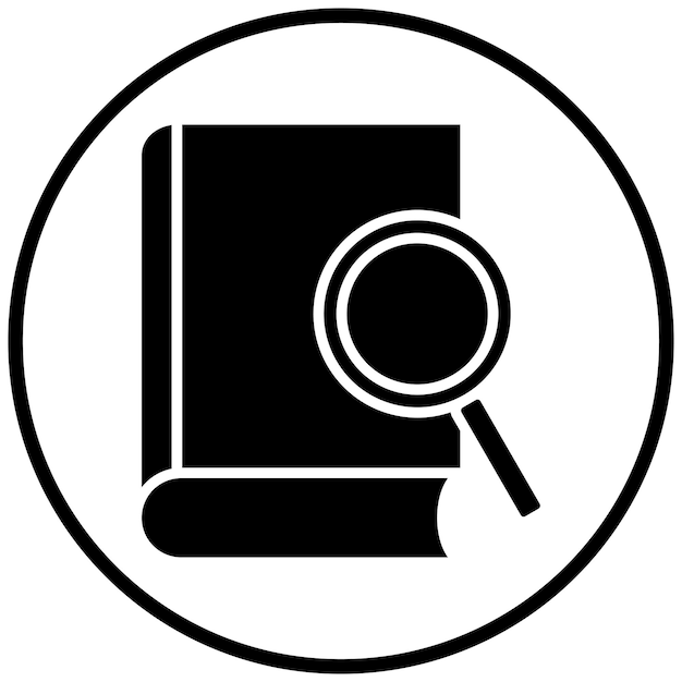 Encuentra el estilo del icono del libro