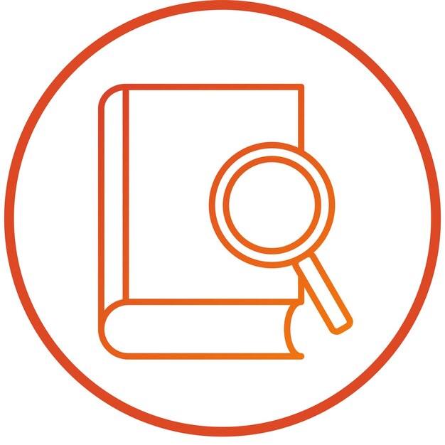 Encuentra el estilo del icono del libro