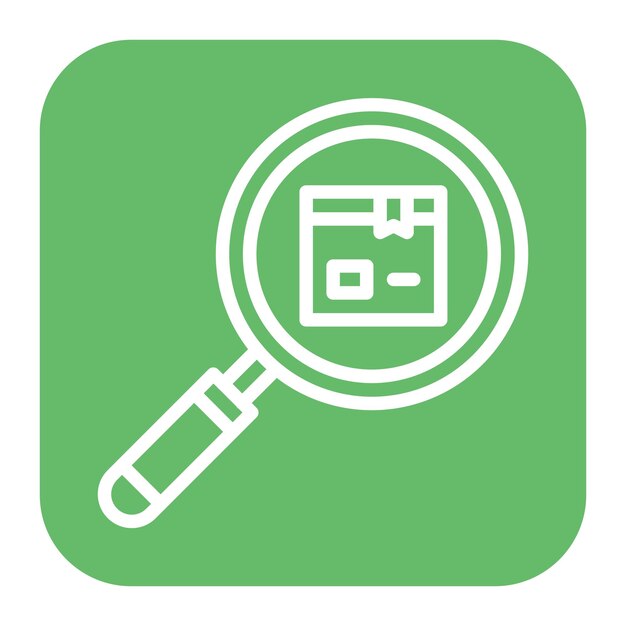Encuentra la imagen vectorial del icono del paquete Se puede utilizar para la cadena de suministro