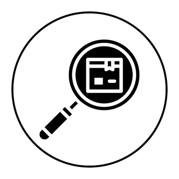 Encuentra la imagen vectorial del icono del paquete Se puede utilizar para la cadena de suministro