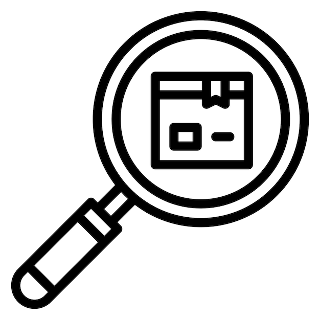 Encuentra la imagen vectorial del icono del paquete Se puede utilizar para la cadena de suministro