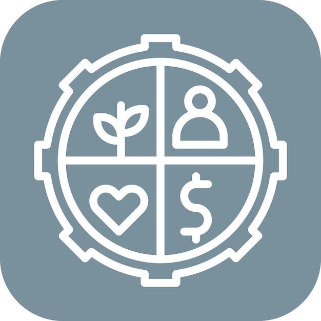 Encuentra la imagen vectorial del icono de recurso Se puede utilizar para la gestión de productos