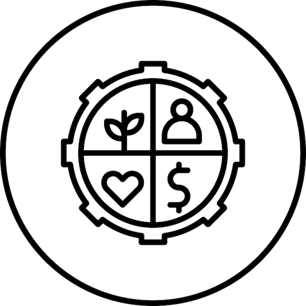 Encuentra la imagen vectorial del icono de recurso Se puede utilizar para la gestión de productos