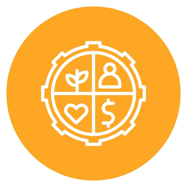 Encuentra la imagen vectorial del icono de recurso Se puede utilizar para la gestión de productos
