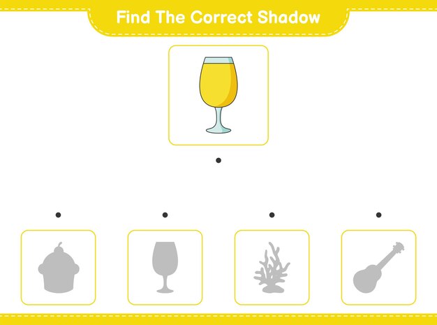 Encuentra la sombra correcta encuentra y combina la sombra correcta de cóctel juego educativo para niños