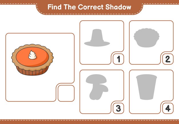 Encuentra la sombra correcta Encuentra y combina la sombra correcta de Pie Juego educativo para niños
