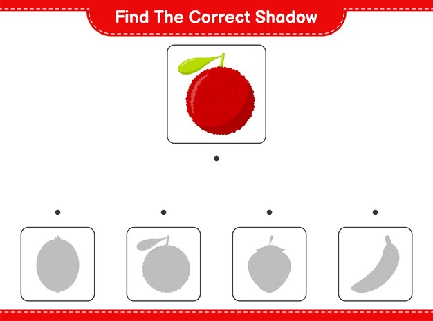 Encuentra la sombra correcta. encuentra y combina la sombra correcta de yumberry. juego educativo para niños, hoja de trabajo imprimible