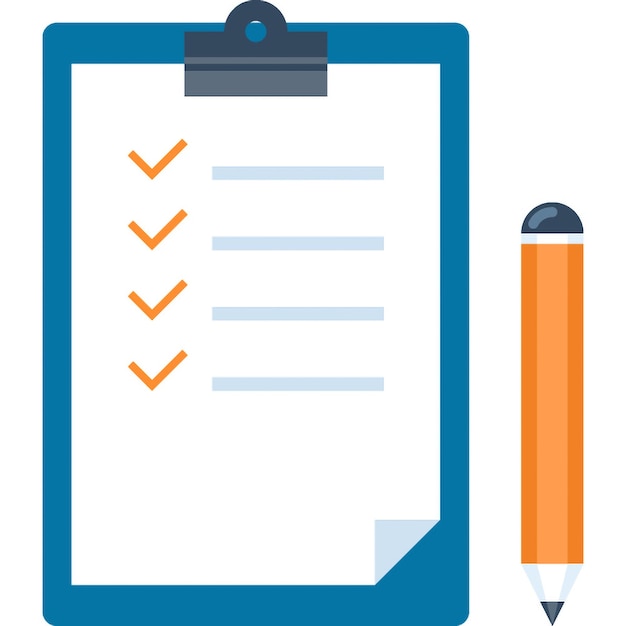 Encuesta de clientes concepto de icono web plano