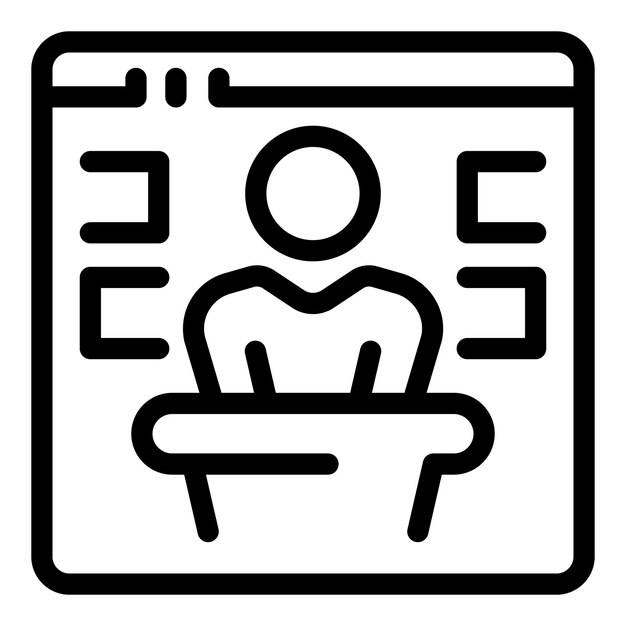 Encuesta en línea con carácter de empresario que llena el formulario en el sitio web