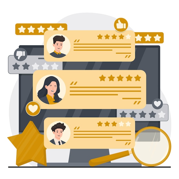 encuestas en línea de clientes y revisiones de conceptos de retroalimentación para mejorar la calidad del servicio y la satisfacción de los usuarios