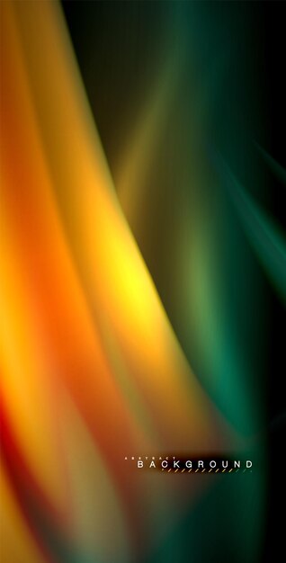 Energía mágica de ondas brillantes de neón y fondo de movimiento de luz