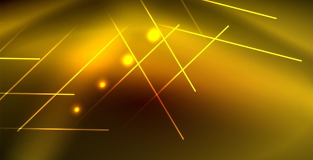 Energía mágica de ondas brillantes de neón y fondo de movimiento de luz