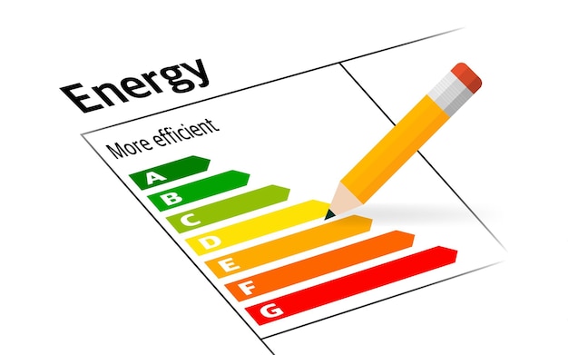 Vector energía plana para el hogar hogar inteligente tecnología futura