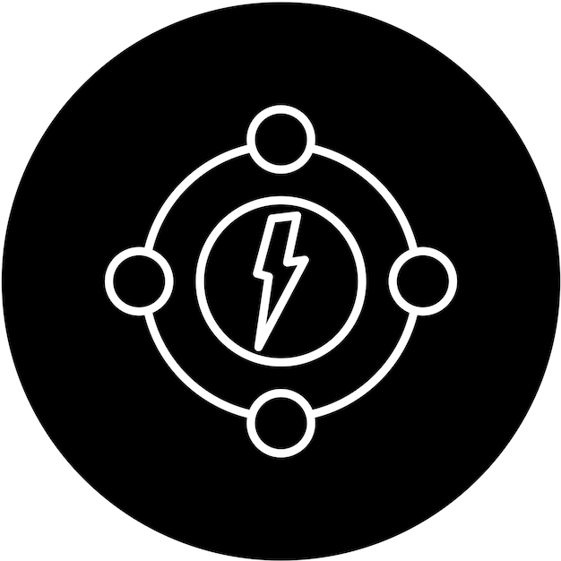 Vector energy policy icon style