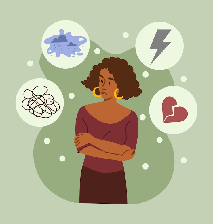 Vector enfermedad de salud mental