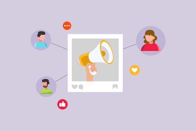Enfocado en la búsqueda de miembros de la comunidad Concepto enfocado en la comunidad Ilustración vectorial plana de color iso