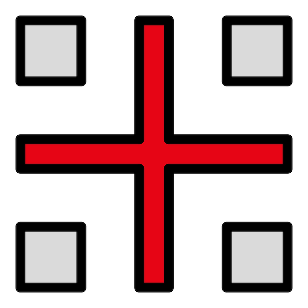 Enfoque escaneo icono contorno vector Código Qr Teléfono escaneo color plano