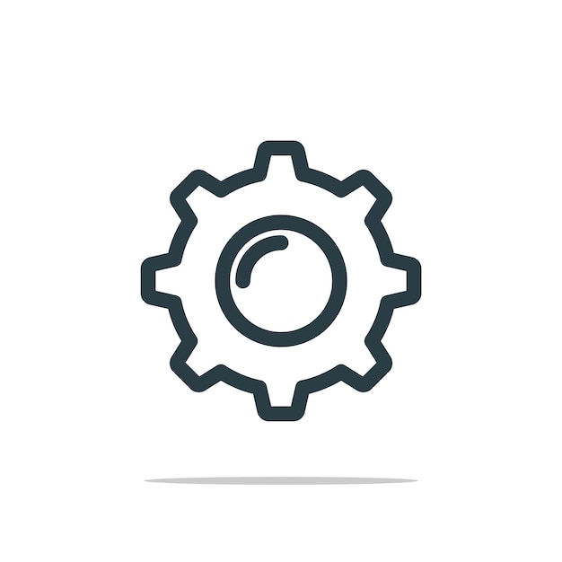 Engranaje Icono Logo Plantilla Ilustración Diseño Vector EPS 10