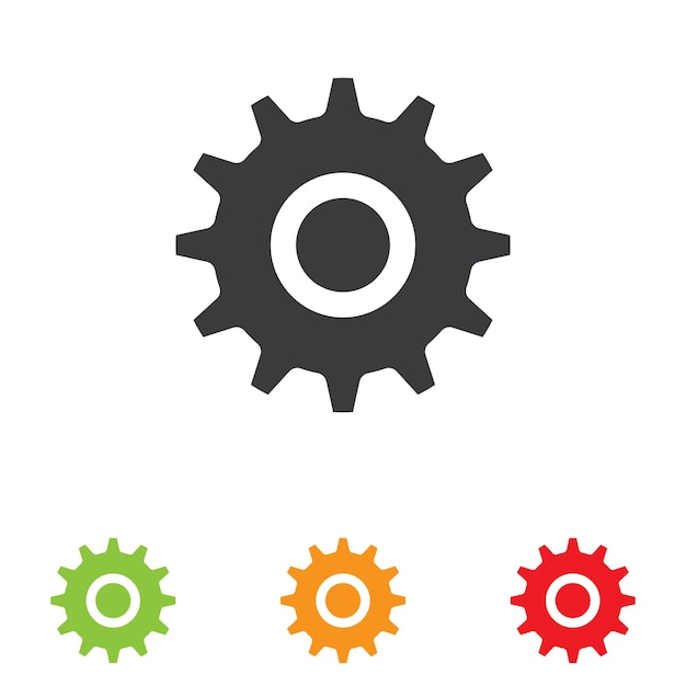 Engranaje icono vector conjunto reloj ilustración signo colección Mecánica símbolo
