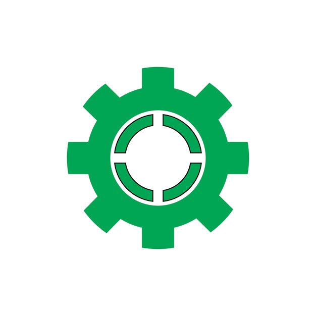 engranaje, logotipo, vector