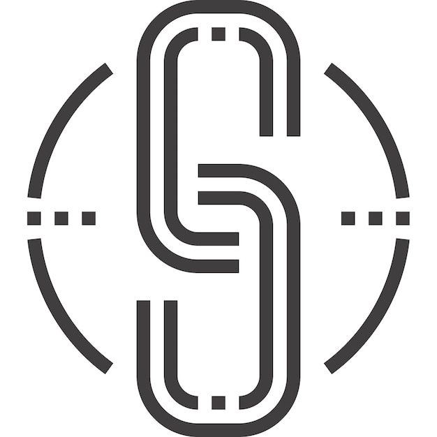 enlace de construcción de línea plana icono web