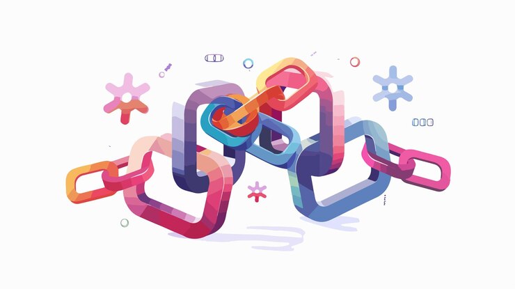 Vector enlaces modernos al sitio web corporativo diseño vectorial de conceptos abstractos