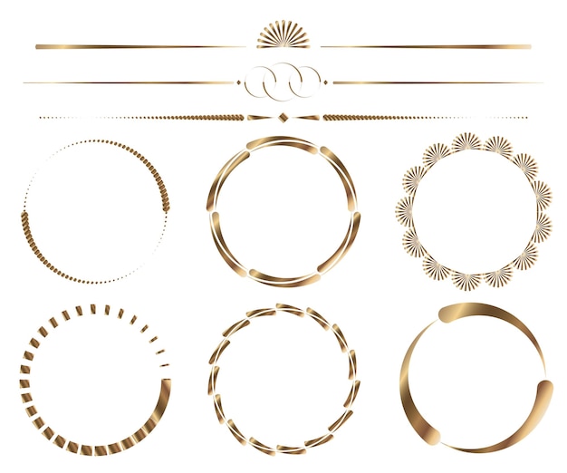 Enmarcamientos y bordes de oro