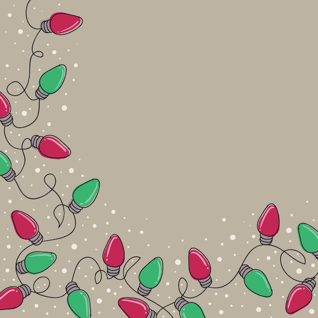 enmarcando el fondo de la lámpara de Navidad. Fondo de invierno