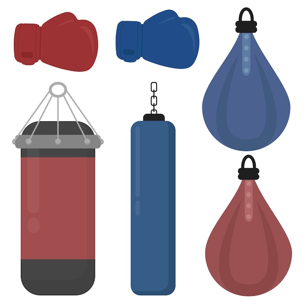 Enorme conjunto de equipos deportivos. Deportes. Entrenadores. ilustración vectorial