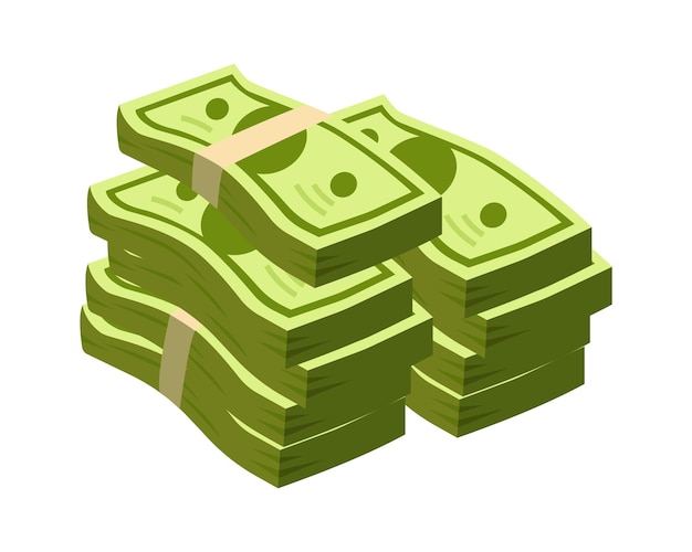 Enorme paquete dinero paquete plano icono Banco Economía