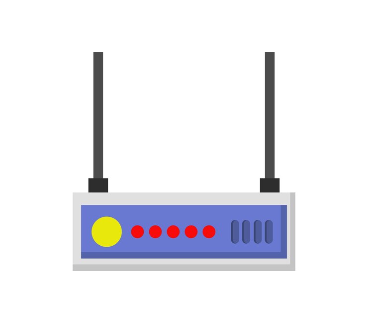 Vector enrutador ilustrado