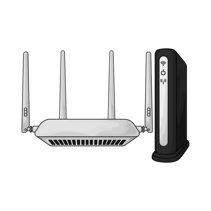 Vector enrutador wi-fi