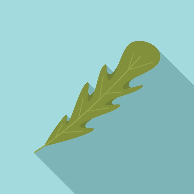 Ensalada de rúcula icono vector plano Hoja de rúcula Planta vegetal