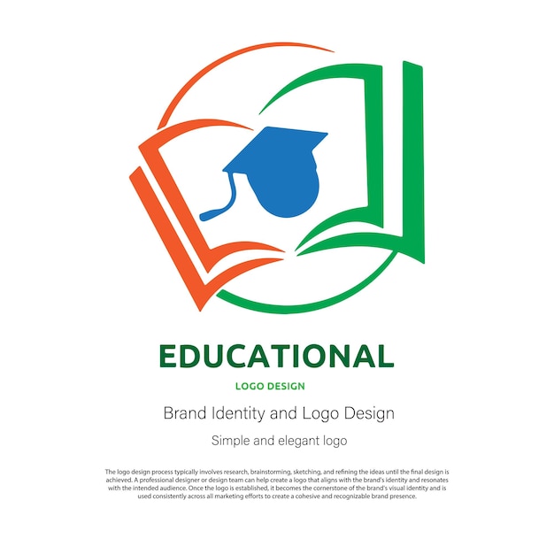 Enseñanza de educación y estudio de diseño de logotipos para diseñador gráfico o desarrollador web