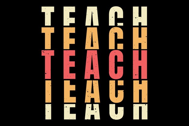 Enseñar diseño de tipografía vintage